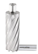 4" Cutting Depth, H.S.S. Annular Cutters with 3/4" Weldon Shank, CBN Ground, ANSI Standard