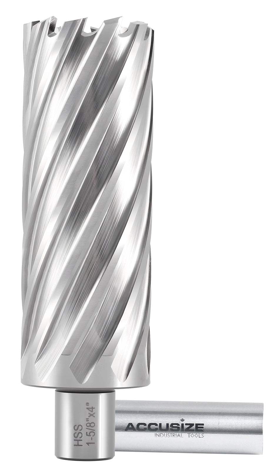 1-5/8″ Cutting Dia x 4″ Depth of Cut HSS Annular Cutter, CBN Ground, 3/4″ Weldon Shank, 2084-2031