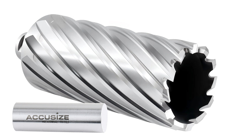 4" Cutting Depth, H.S.S. Annular Cutters with 3/4" Weldon Shank, CBN Ground, ANSI Standard