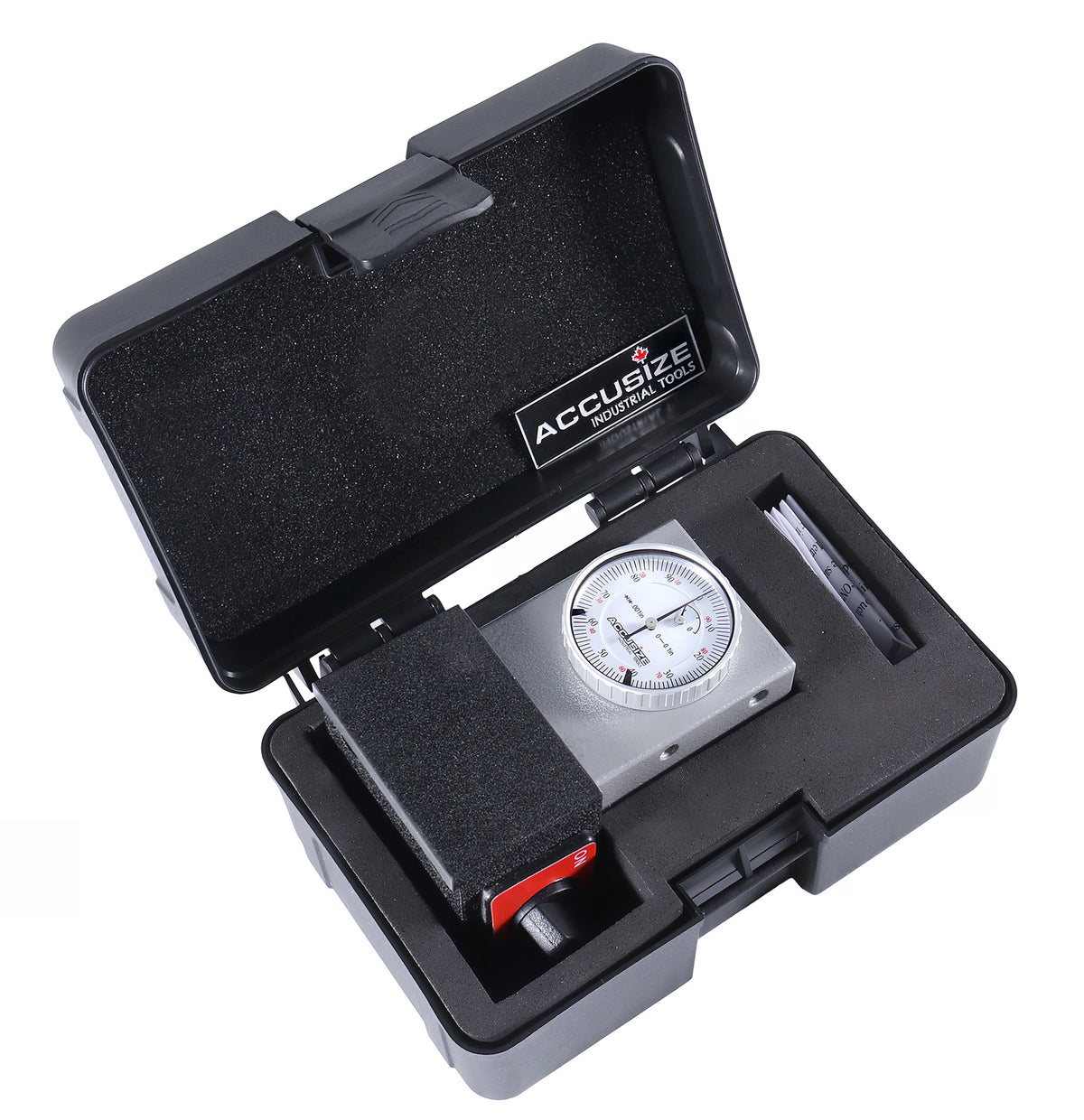 0-0.1'' by 0.001'' with Magnetic Base, 4'' Height, Z Axis Zero Setting, 2124-2002
