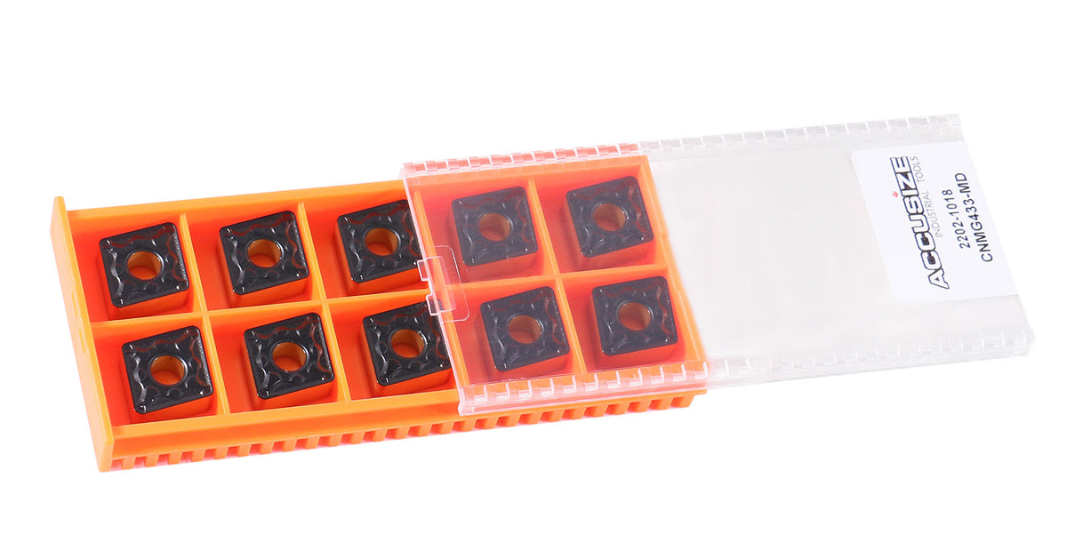 Carbide inserts, CVD Coating, CNMG, Black/Yellow, 10 ps/box