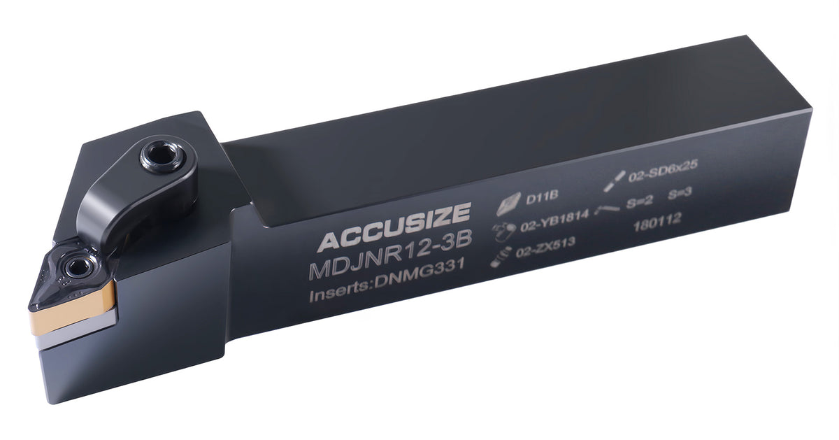 3/4'' by 4-1/2'' Mdjn R-12-3B Toolholder, Right Hand with Dnmg321 Carbide Insert, 2302-5016