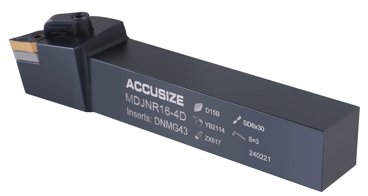 1'' by 6'' Mdjn R-16-4D Toolholder, Right Hand, with 1 Piece Dnmg432 Insert Installed, 2302-5020