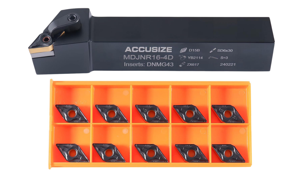 MDJN R/L Toolholders with Extra DNMG-432 Carbide Inserts