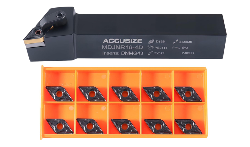 MDJN R/L Toolholders with Extra DNMG-432 Carbide Inserts