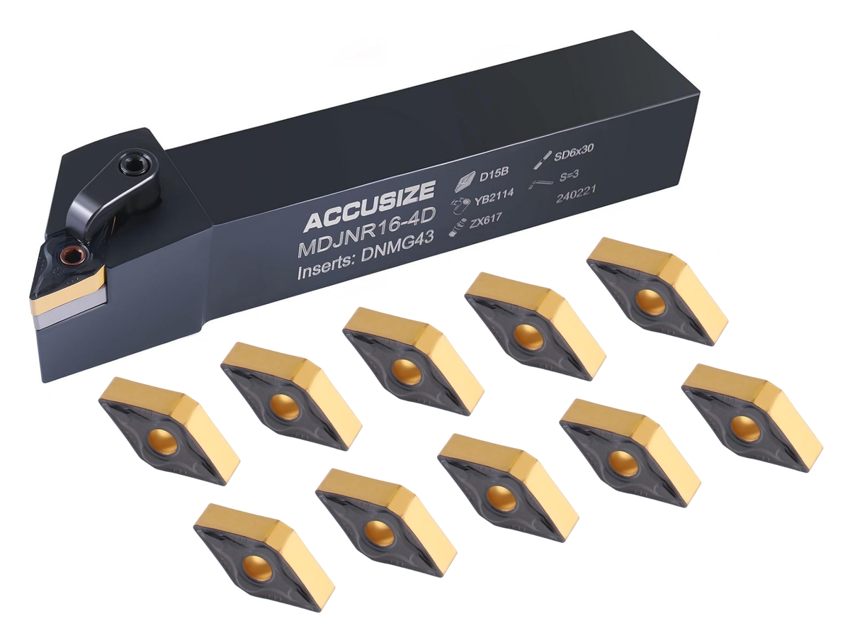 MDJN R/L Toolholders with Extra DNMG-432 Carbide Inserts