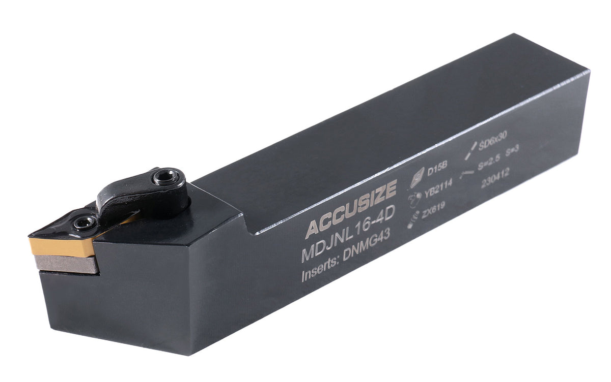 1'' by 1-1/4'' Oal Mdjn Tool Holder, Left Hand with Dnmg432 Carbide Inserts, 2302-6020