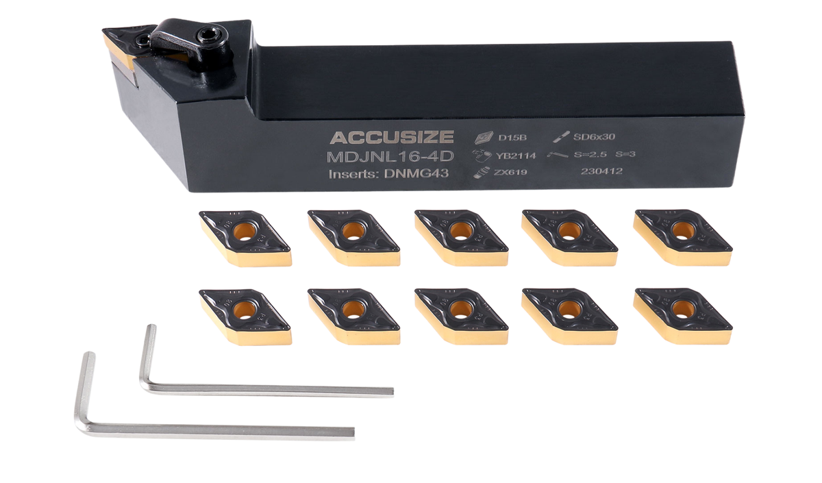 MDJN R/L Toolholders with Extra DNMG-432 Carbide Inserts