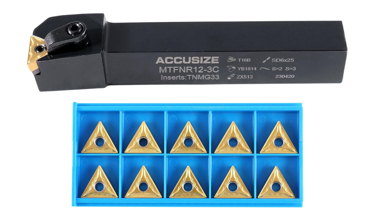 MTFN R/L Toolholders with Extra 10 Carbide TNMG Inserts