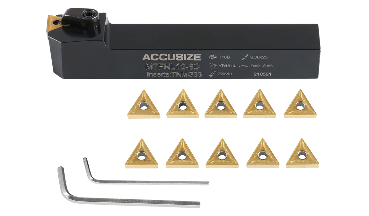 MTFN R/L Toolholders with Extra 10 Carbide TNMG Inserts