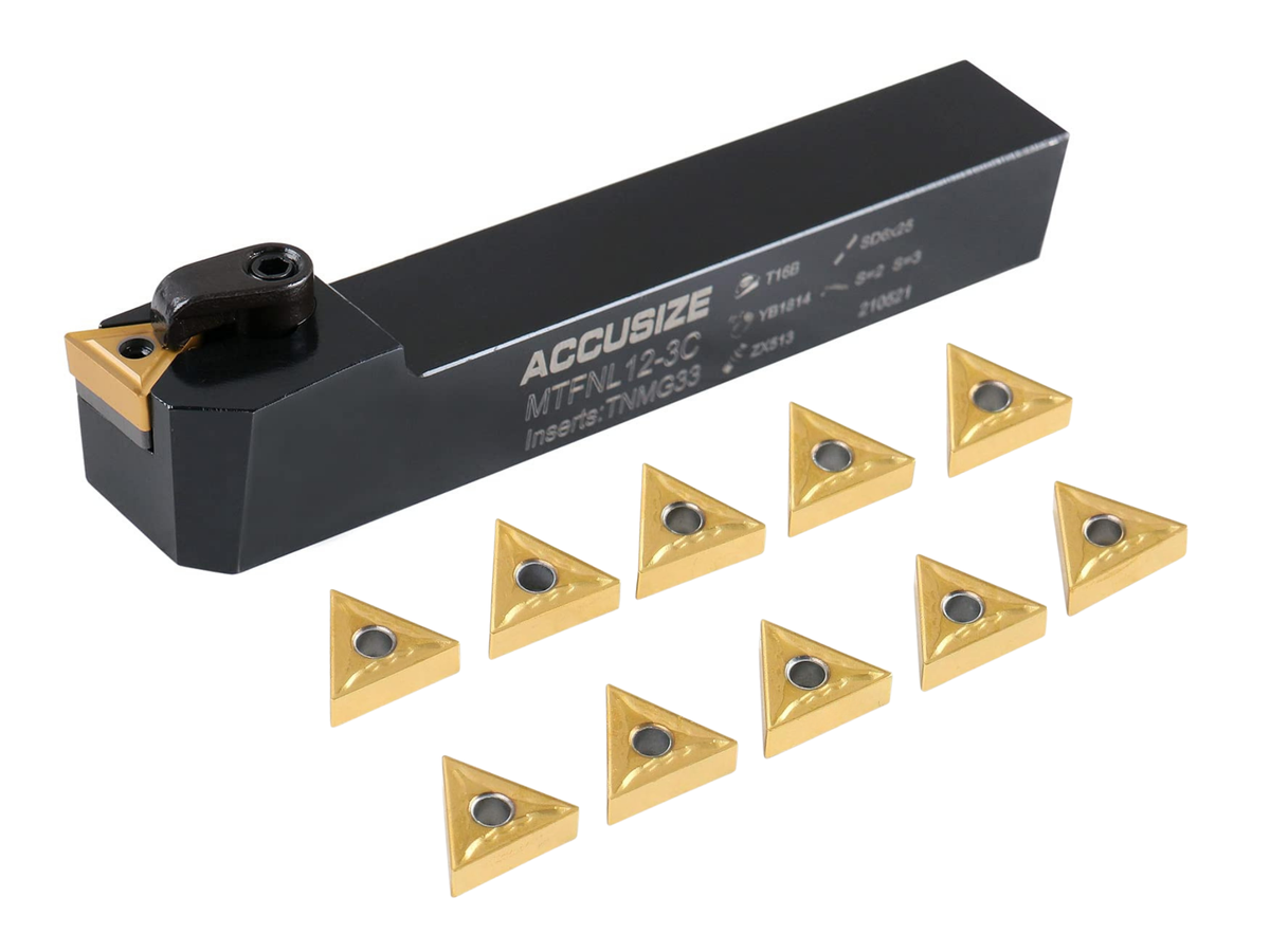 MTFN R/L Toolholders with Extra 10 Carbide TNMG Inserts