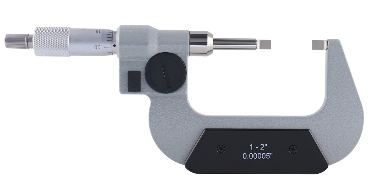 1-2'' by 0.00005'' Blade Electronic Digital Micrometer Abs/Inc Interchangeable, 2312-2010