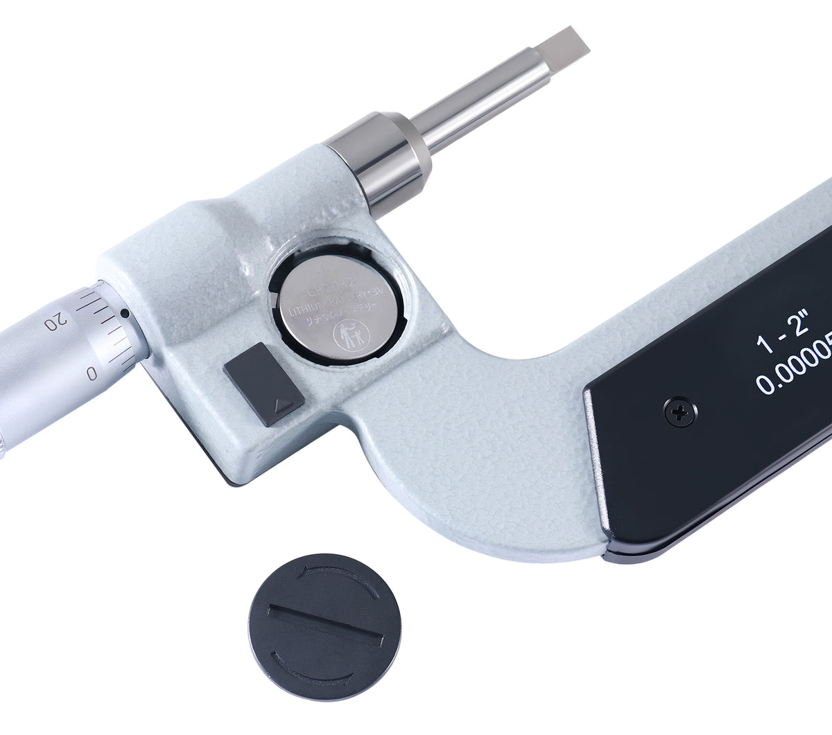 1-2'' by 0.00005'' Blade Electronic Digital Micrometer Abs/Inc Interchangeable, 2312-2010