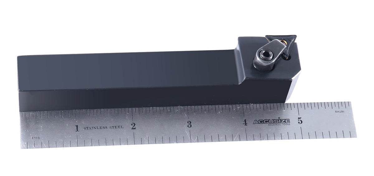 3/4'' by 5'' Overall Length MtTJNR 12-3c Lathe Tool Holder with TNMG33 Insert, Right Hand, 2312-5008