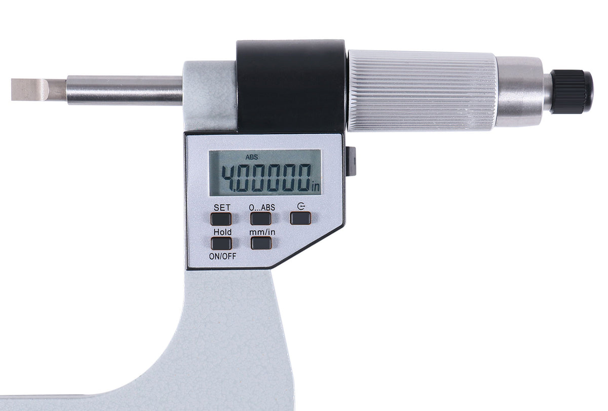 4-5'' by 0.00005'' Blade Electronic Digital Micrometer Abs/Inc Interchangeable, 2312-5010