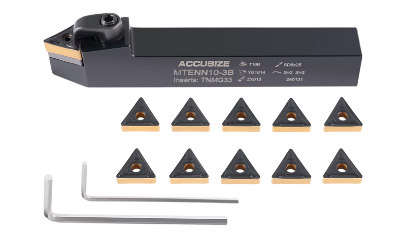 MTENN Toolholders with TNMG Carbide Inserts