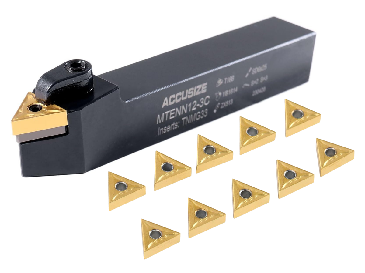 Porte-outils MTENN avec inserts en carbure TNMG