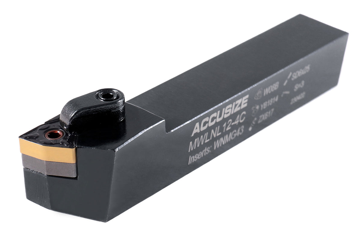 3/4'' by 5'' Overall Length Mwln Tool Holder, Left Hand Cutting with Wnmg43 Carbide Inserts, 2316-1008