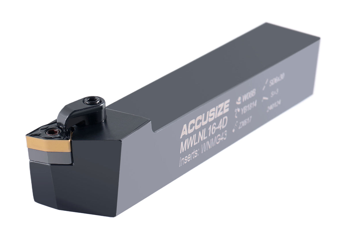 '- 1'' x 6'' Overall Length Mwln Tool Holder, Left Hand Cutting with Wnmg43 Carbide Inserts, 2316-1012
