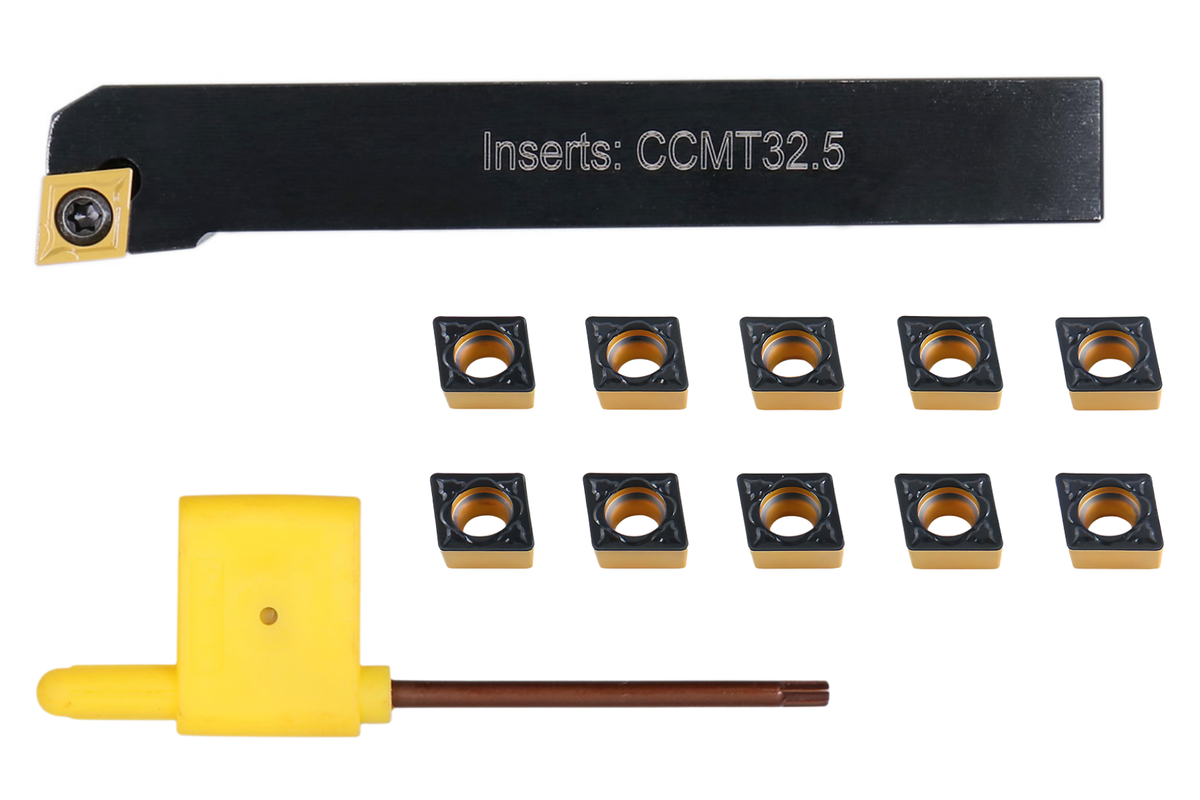 SCLC R/L Toolholders with Extra 10 CCMT Carbide CVD Coated Inserts