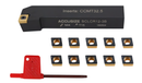 SCLC R/L Toolholders with Extra 10 CCMT Carbide CVD Coated Inserts