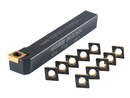 SCLC R/L Toolholders with Extra 10 CCMT Carbide CVD Coated Inserts