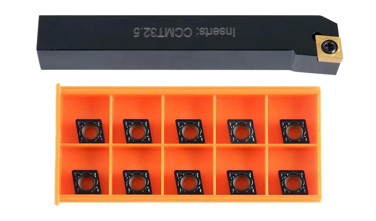 SCLC R/L Toolholders with Extra 10 CCMT Carbide CVD Coated Inserts