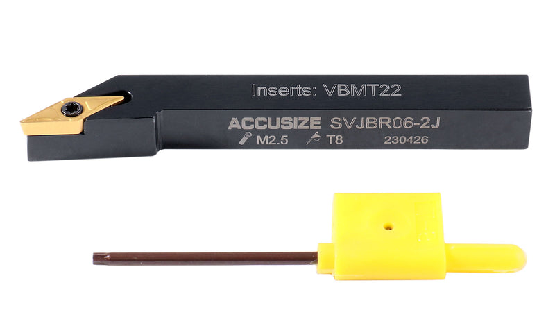 3/8'' Right Hand Svjb R-06-2J Tool Holder, with Vbmt22 Carbide Insert, 2373-5004