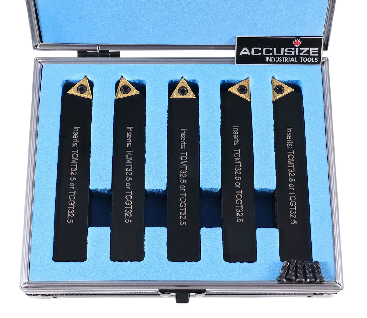 3/4'' 5 Pc Indexable Turning Tool Set, 2380-5123