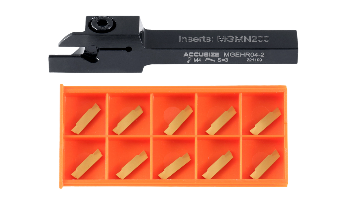 Indexable Cut-off Tool Holders with Carbide Inserts for Steel or Aluminum