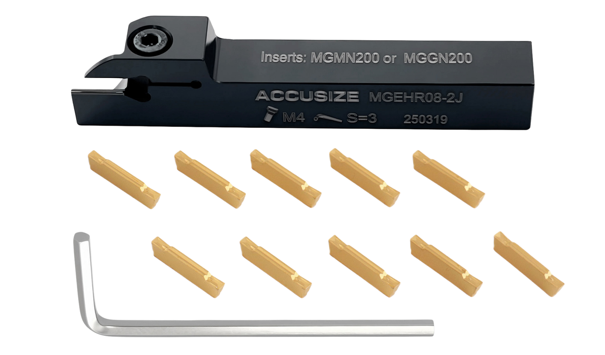 Porte-outils à découpage indexables avec inserts en carbure pour acier et aluminium