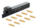 Indexable Cut-off Tool Holders with Carbide Inserts for Steel or Aluminum