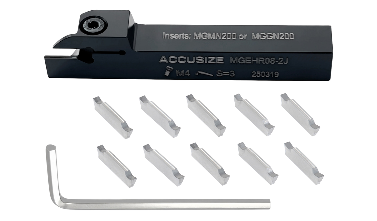 Porte-outils à découpage indexables avec inserts en carbure pour acier et aluminium