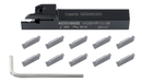 Indexable Cut-off Tool Holders with Carbide Inserts for Steel or Aluminum