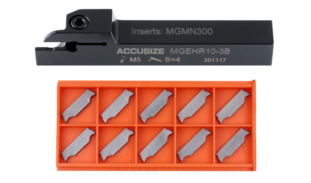 Porte-outils à découpage indexables avec inserts en carbure pour acier et aluminium