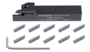 Indexable Cut-off Tool Holders with Carbide Inserts for Steel or Aluminum