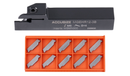 Indexable Cut-off Tool Holders with Carbide Inserts for Steel or Aluminum