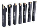 3/8'' Shank 7 Pc Indexable Carbide Turning Tool Set in Fitted Box, 2387-2003