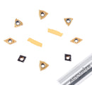 2 Pc of Each Kind of Carbide Inserts for 2387-2003, CVD Coated and Tin Coated, Total 10 Pieces, 2387-2003inserts
