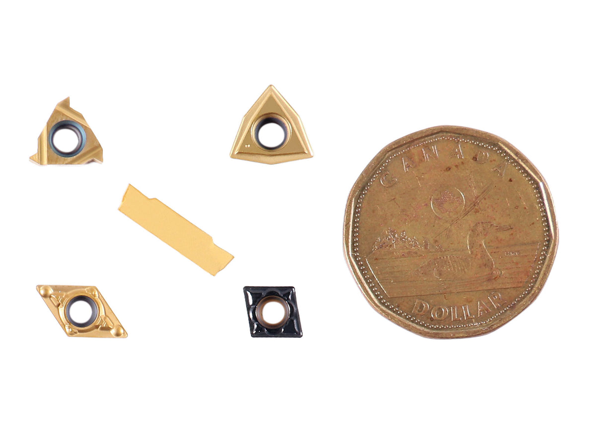 2 Pc of Each Kind of Carbide Inserts for 2387-2003, CVD Coated and Tin Coated, Total 10 Pieces, 2387-2003inserts