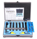 7 Pieces/Set 1/2'' Indexable Carbide Turning Tool Set with 10 Extra Carbide Inserts in Fitted Box, 2387-2004plus