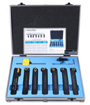 5/8'' Shank 7 Pc Indexable Carbide Turning Tool Set in Fitted Box, 2387-2005