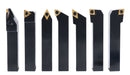 3/4'' Shank 7 Pc Indexable Carbide Turning Tool Set with 10 Extra Carbide Inserts in Fitted Box, 2387-2006plus