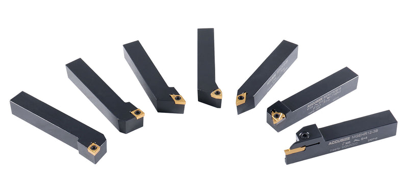 10 PC 3/8" C6 Carbide Tip Inserts - TCMT 32.52 Chipbreaker For Turning Tool Bits