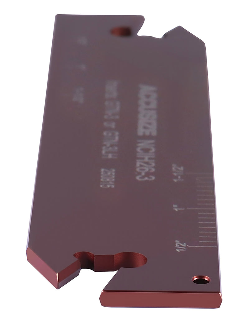 0.120'' by 4.33'' Ncih26-3 Positive Stop Adjustable Blade for Self Lock Cutoff Insert Gtn-3, 2402-0006