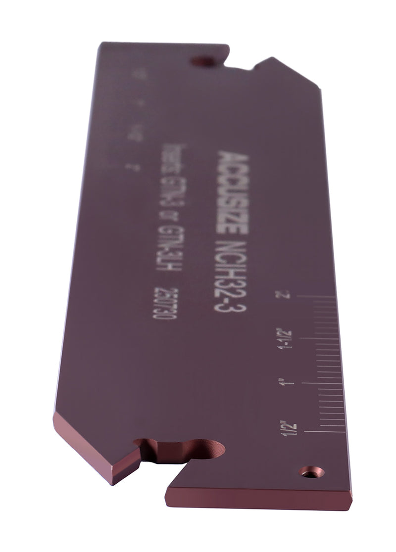 0.12'' by 5.9'' Ncih32-3 Vernier Positive Stop Adjustable Blades for Gtn-3 Inserts, 2402-0014