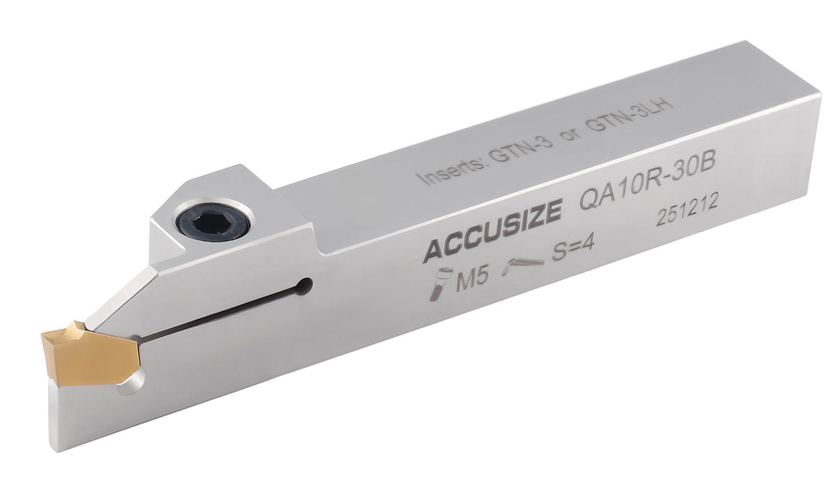 Porte-rainurage et coupure indexable robuste à droite, avec inserts en carbure GTN