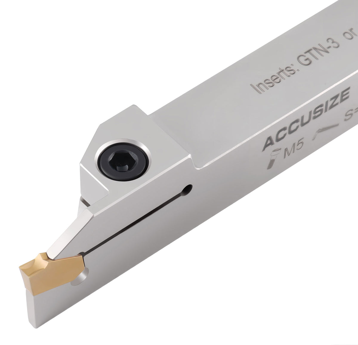 Porte-rainurage et coupure indexable robuste à droite, avec inserts en carbure GTN