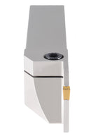 1'' Shank Heavy Duty Indexable Grooving/Cut-Off Holder, Nickel Plated, with a Gtn-4 Tin Coated Carbide Insert, 2415-5036