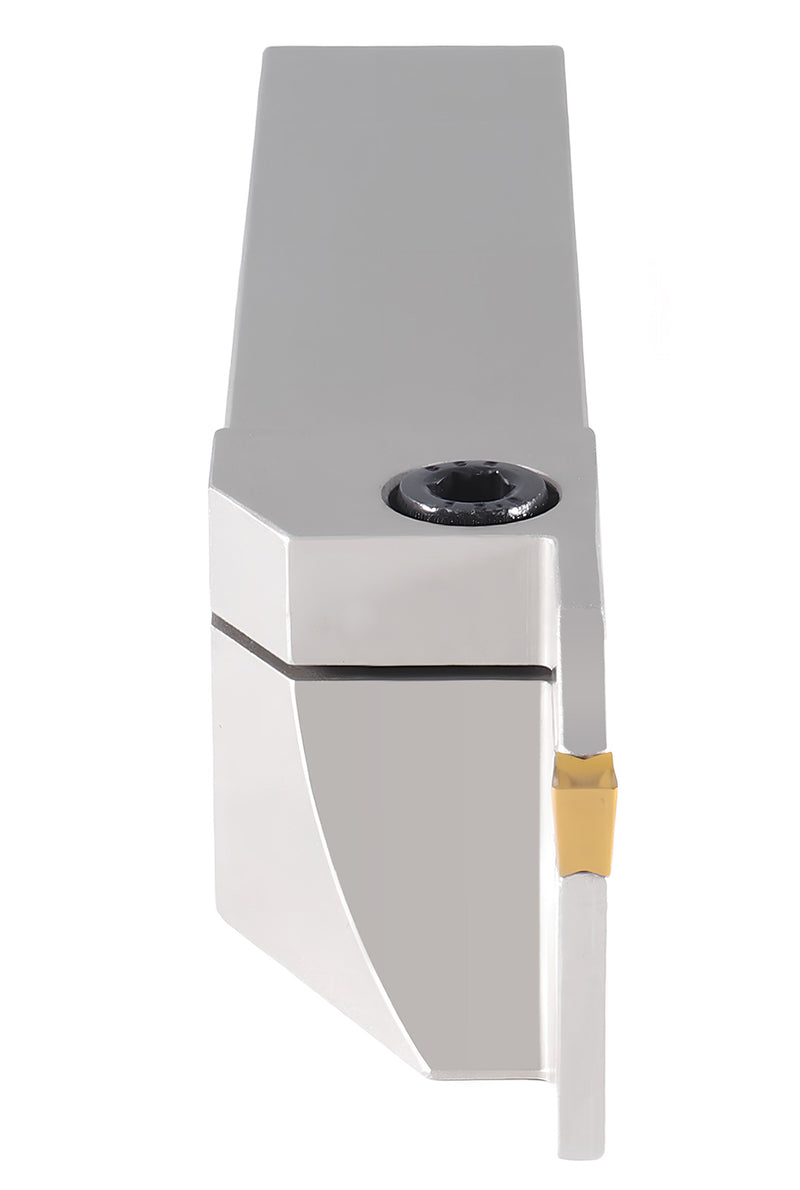 1'' Shank Heavy Duty Indexable Grooving/Cut-Off Holder, Nickel Plated, with a Gtn-4 Tin Coated Carbide Insert, 2415-5036